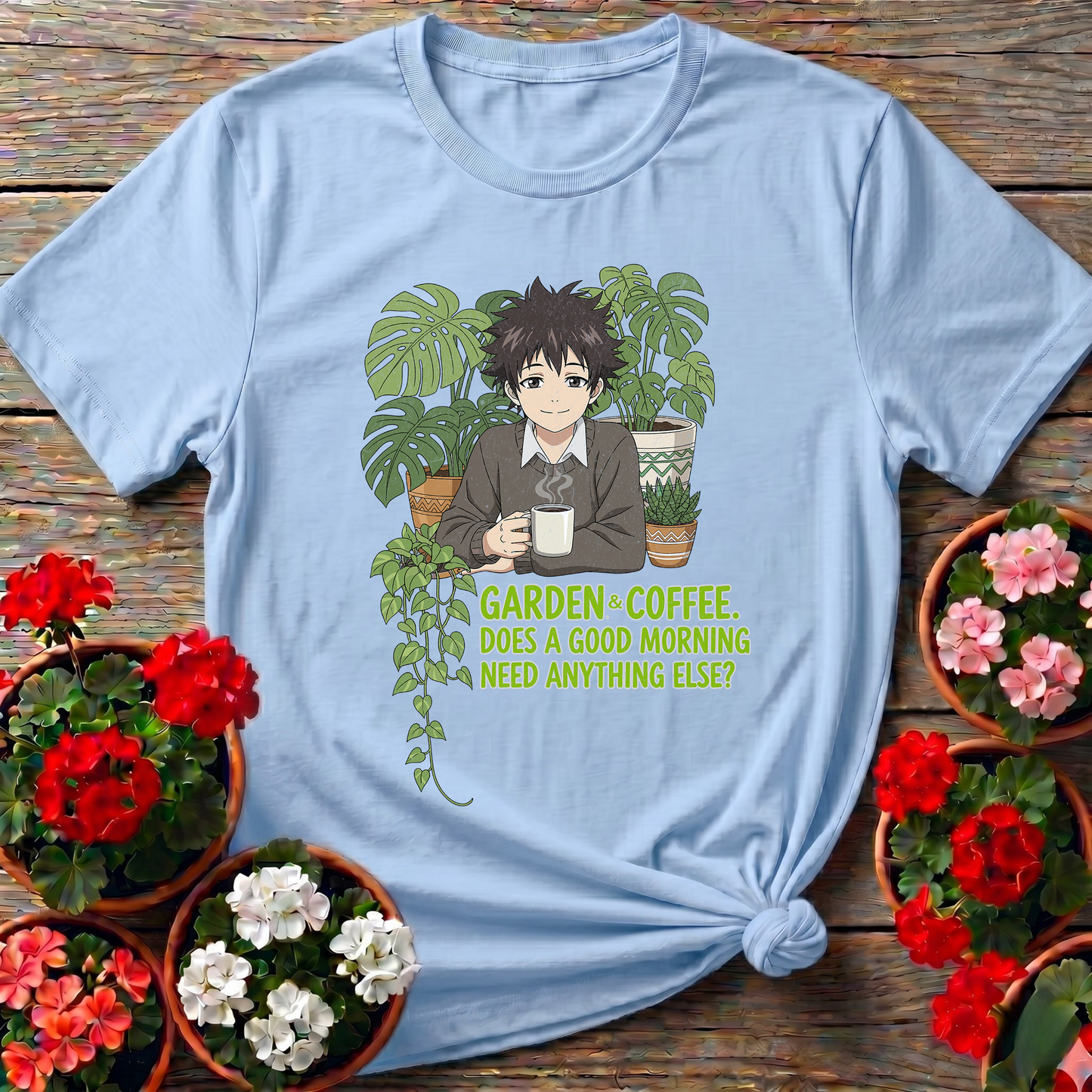 Garden & Coffee Morning Ritual Botanical Tee