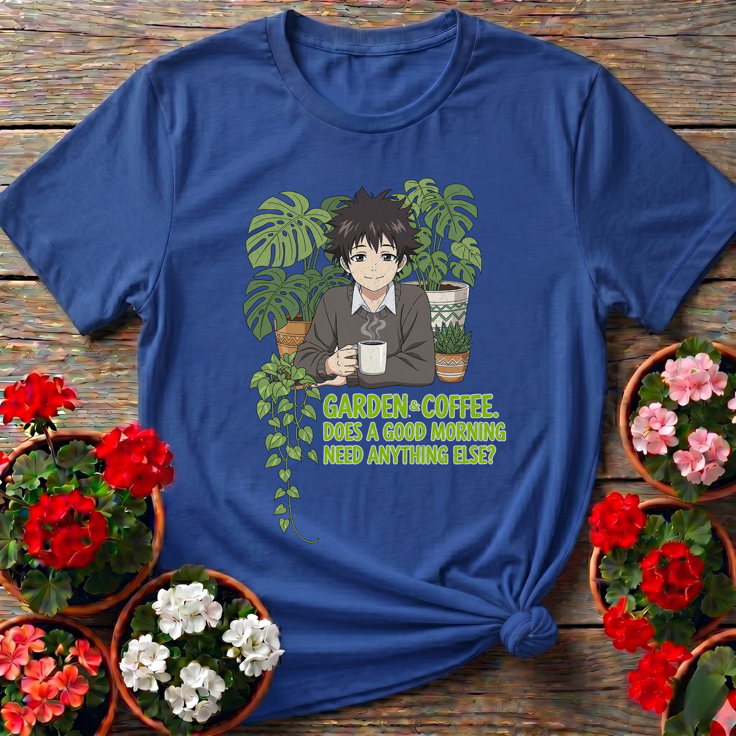 Garden & Coffee Morning Ritual Botanical Tee
