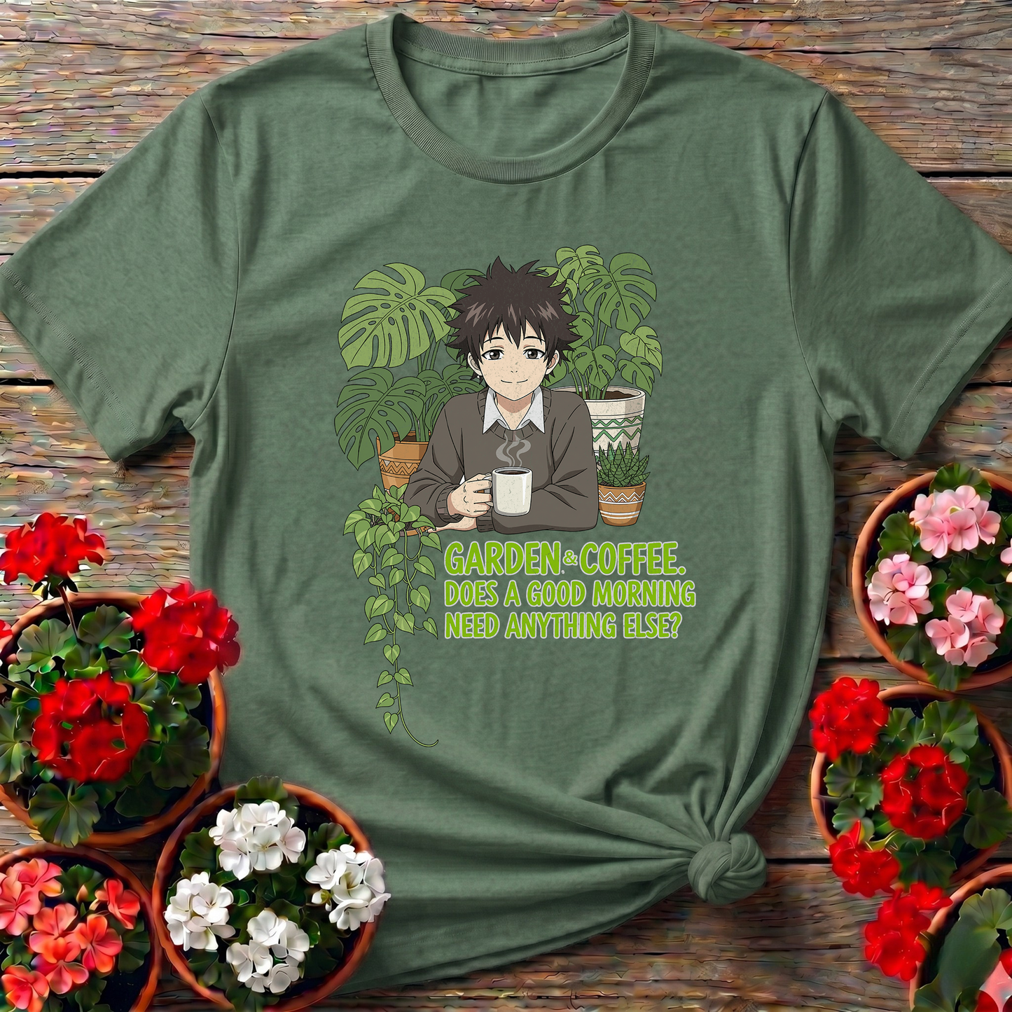 Garden & Coffee Morning Ritual Botanical Tee