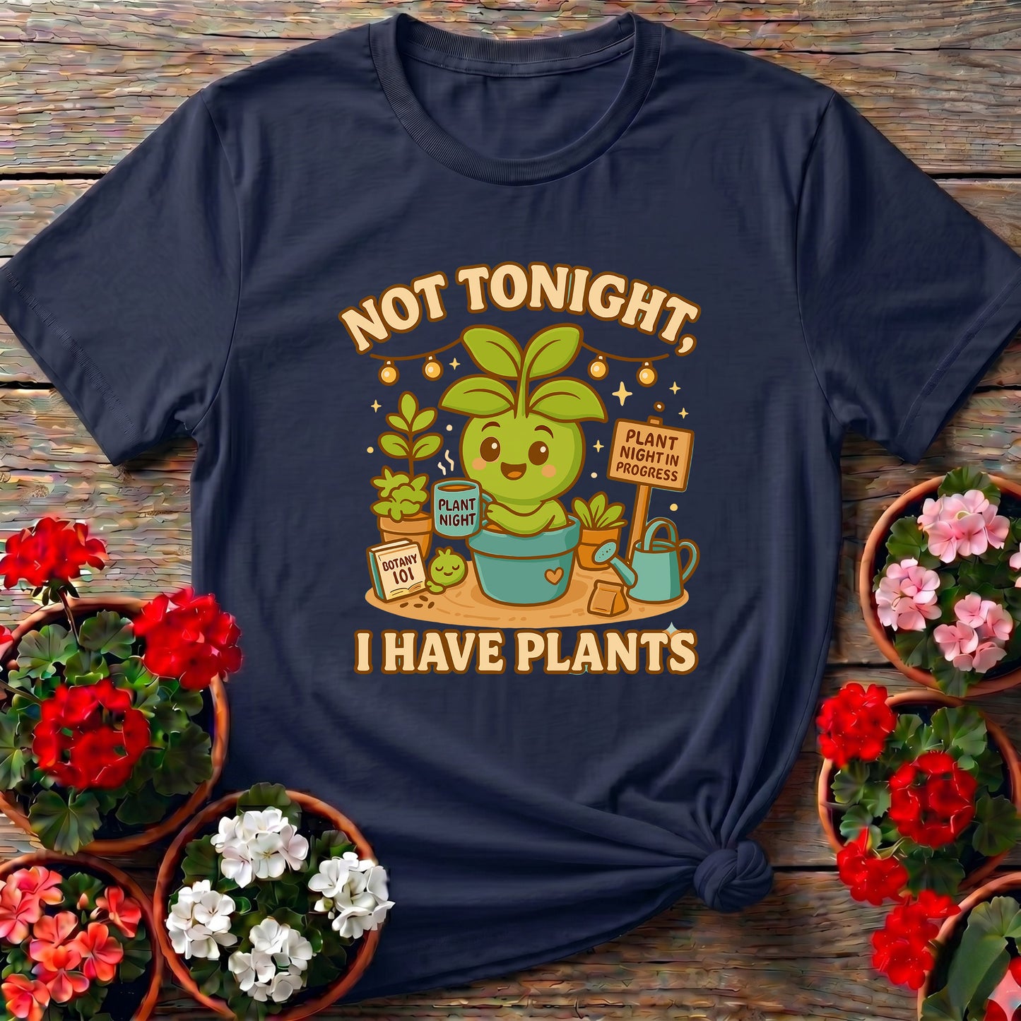 Not Tonight I Have Plants Funny Gardening T-Shirt