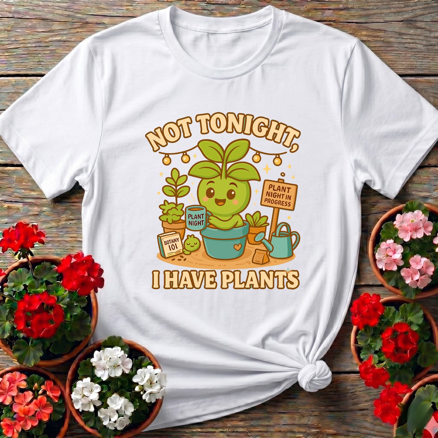 Not Tonight I Have Plants Funny Gardening T-Shirt