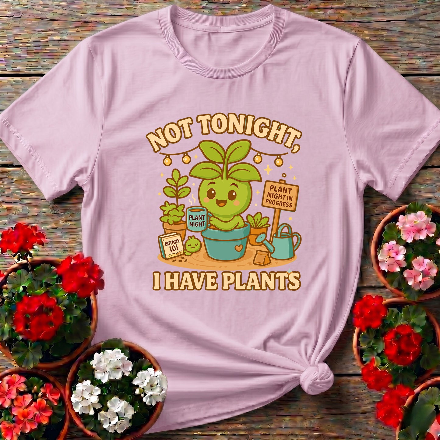 Not Tonight I Have Plants Funny Gardening T-Shirt