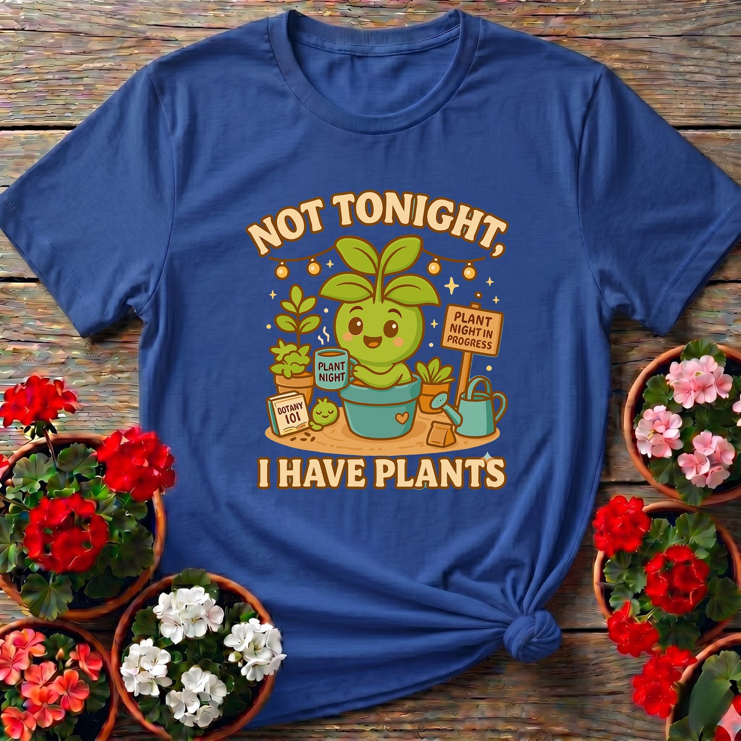 Not Tonight I Have Plants Funny Gardening T-Shirt