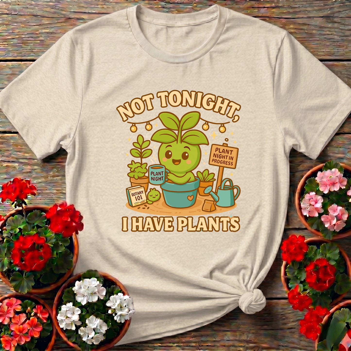 Not Tonight I Have Plants Funny Gardening T-Shirt