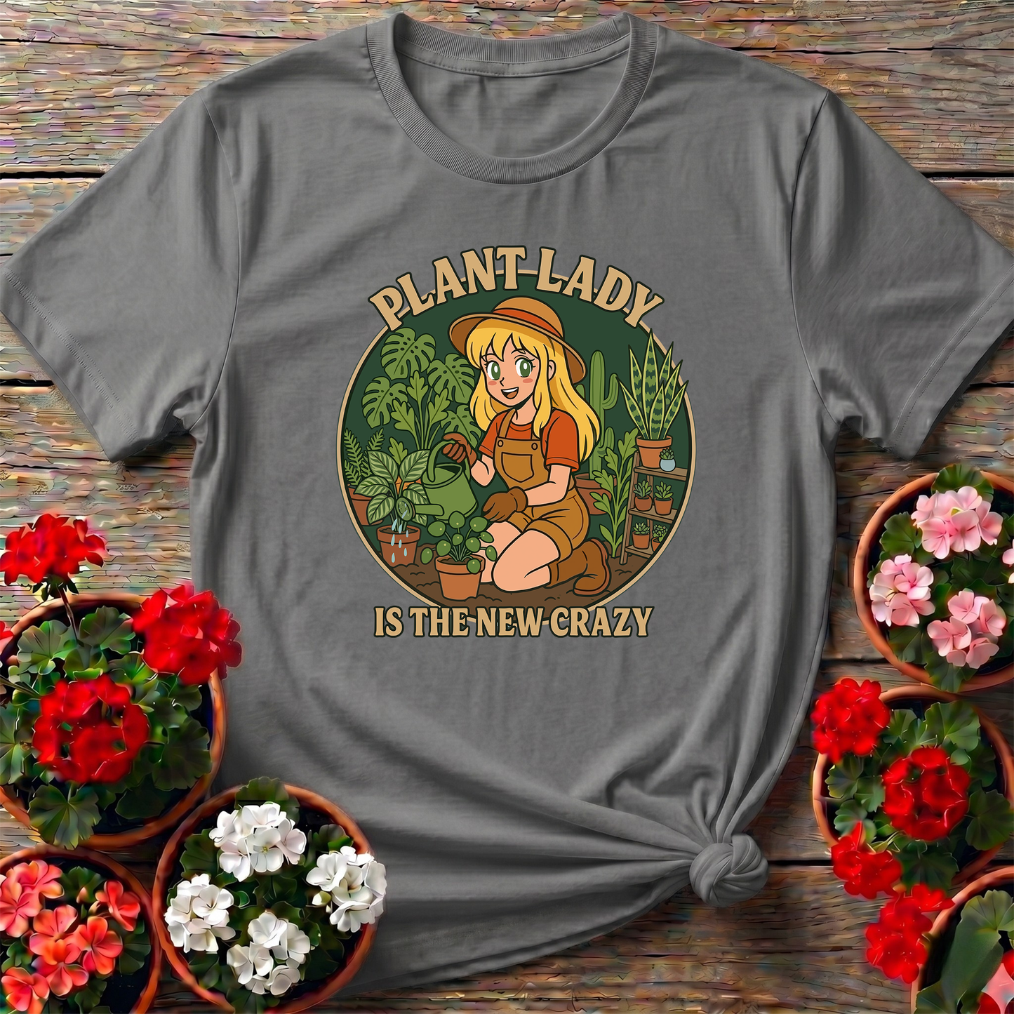 Plant Lady Is the New Crazy Funny Gardening T-Shirt