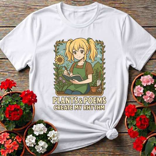 Plants and Poems Create My Rhythm Gardening T-Shirt