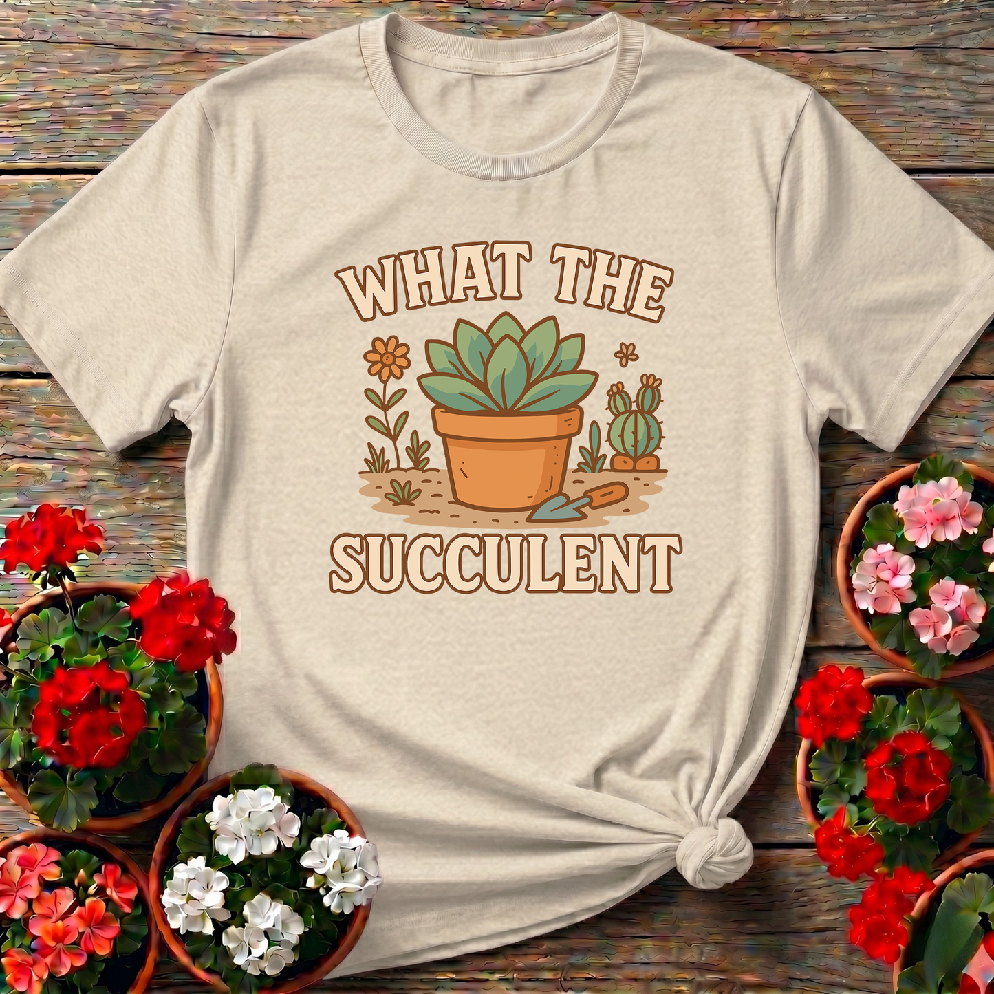 What The Succulent Funny Gardening T-Shirt