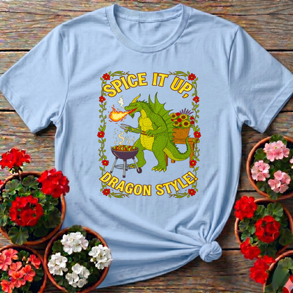 Spice It Up Dragon Style Funny Garden Dragon Tee