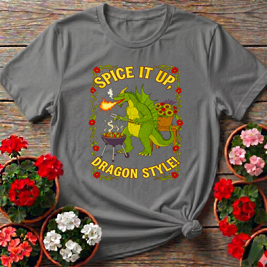 Spice It Up Dragon Style Funny Garden Dragon Tee