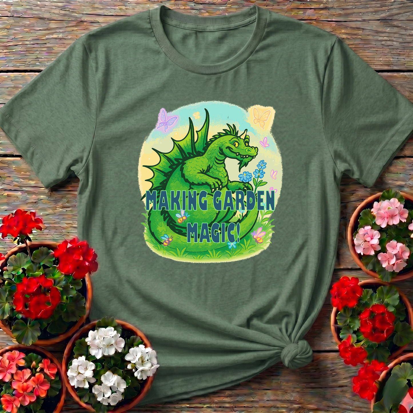 Making Garden Magic Dragon Gardening T-Shirt
