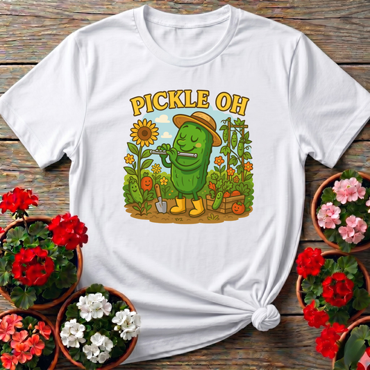 Pickle Oh Funny Gardening Tee for Vegetable Garden Lovers