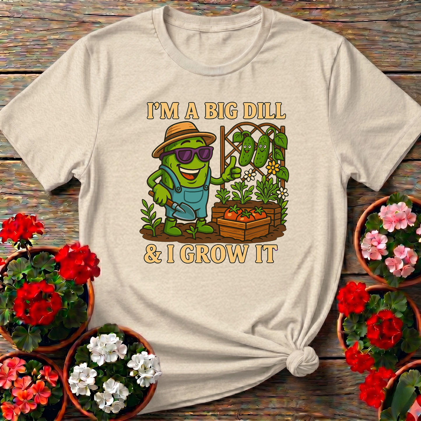 I'm A Big Dill And I Grow It Funny Gardening T-Shirt