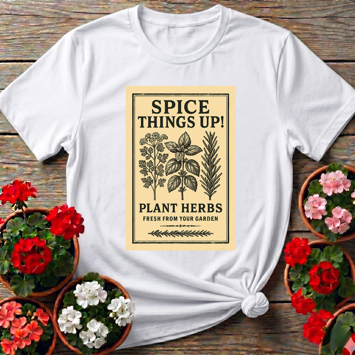 Spice Things Up Plant Herbs Fresh From Your Garden Tee