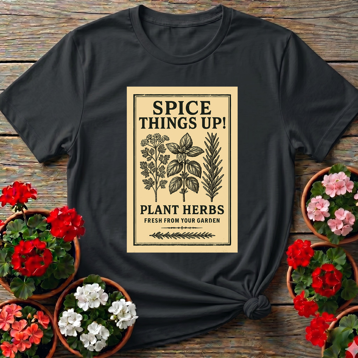 Spice Things Up Plant Herbs Fresh From Your Garden Tee