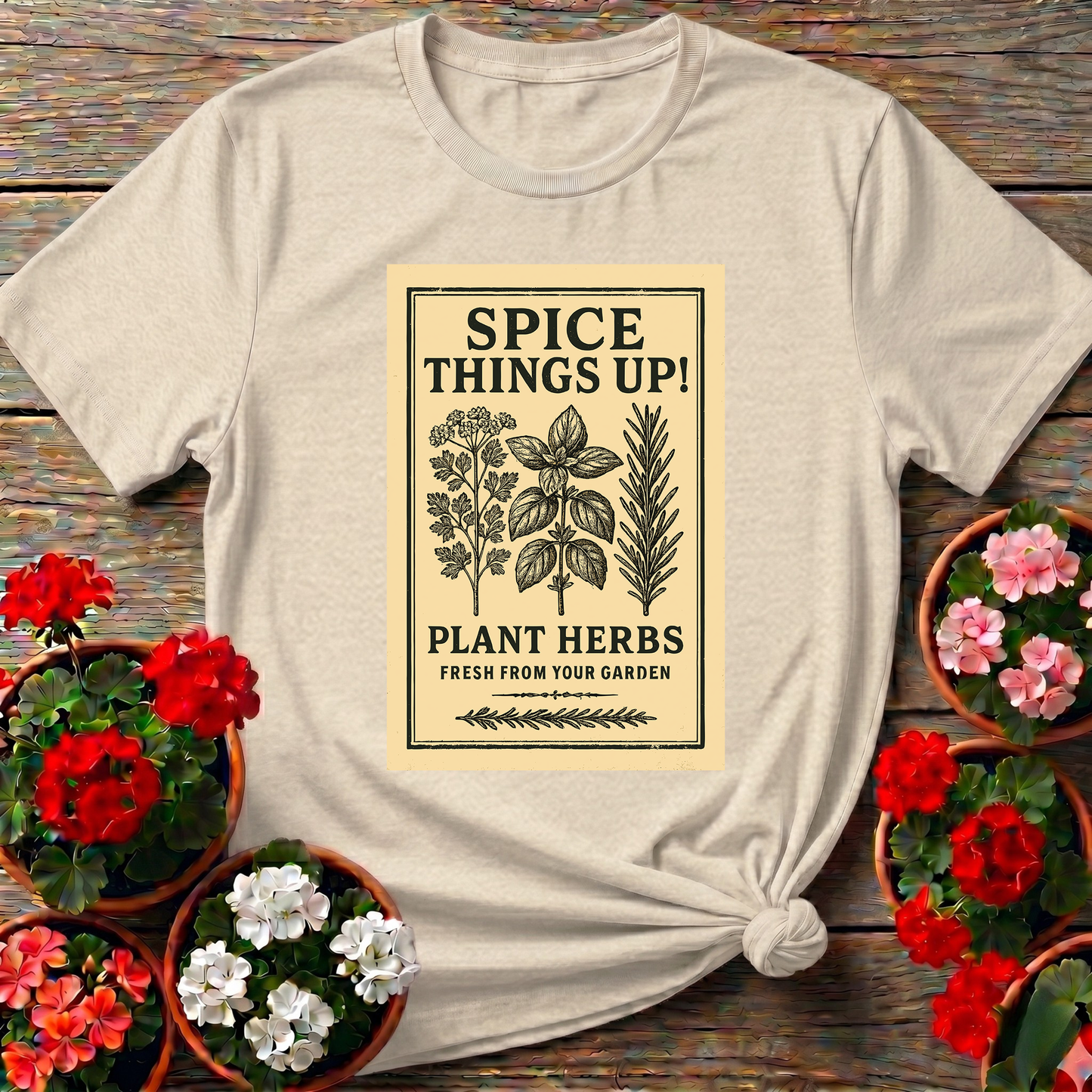 Spice Things Up Plant Herbs Fresh From Your Garden Tee