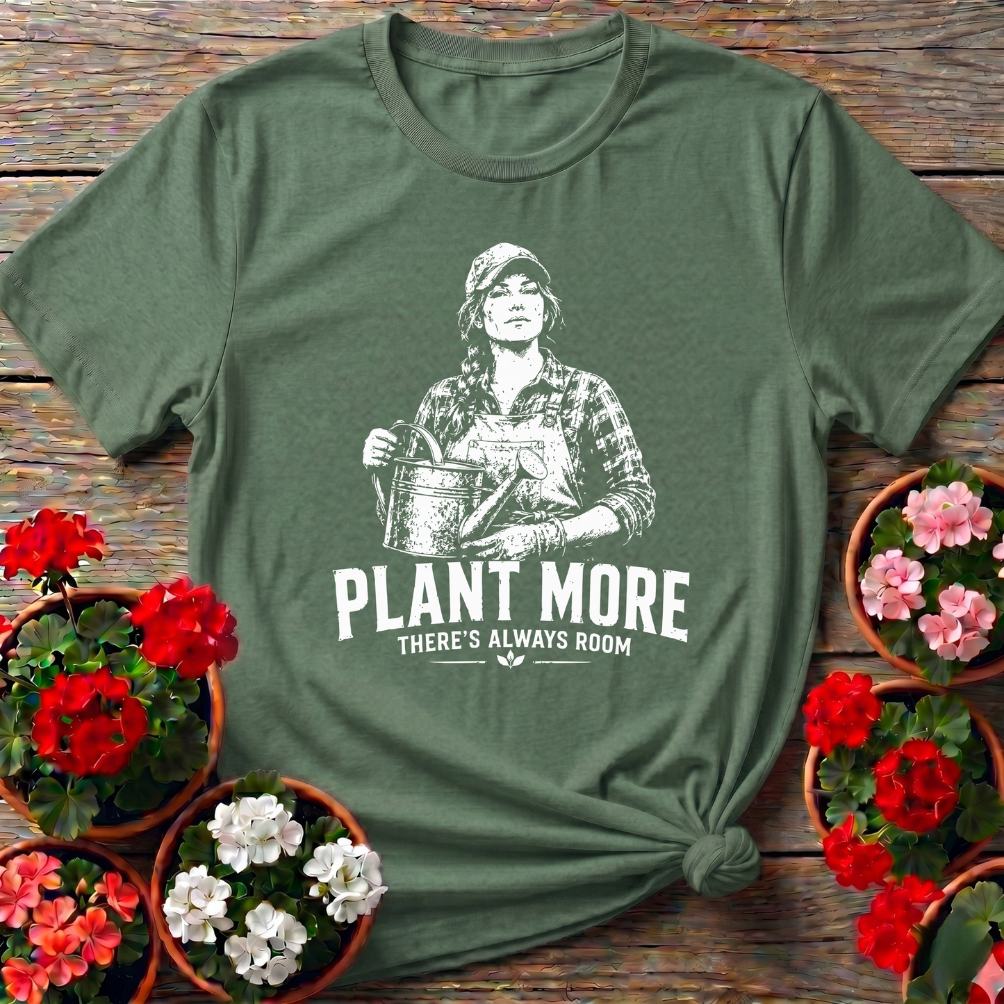 Plant More There's Always Room Gardening T-Shirt
