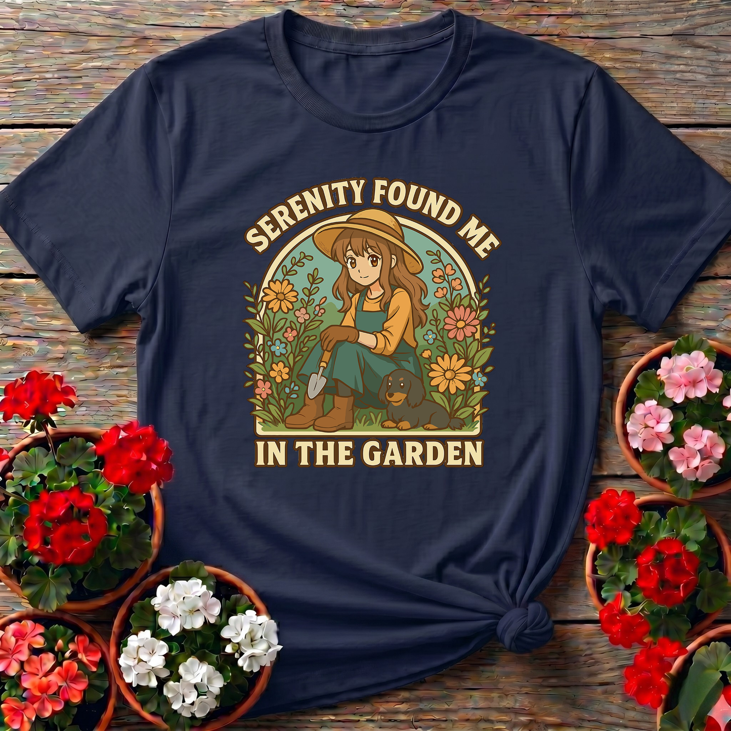 Serenity Found Me in the Garden Anime Gardening Tee