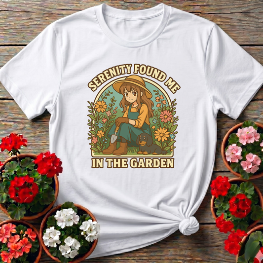 Serenity Found Me in the Garden Anime Gardening Tee