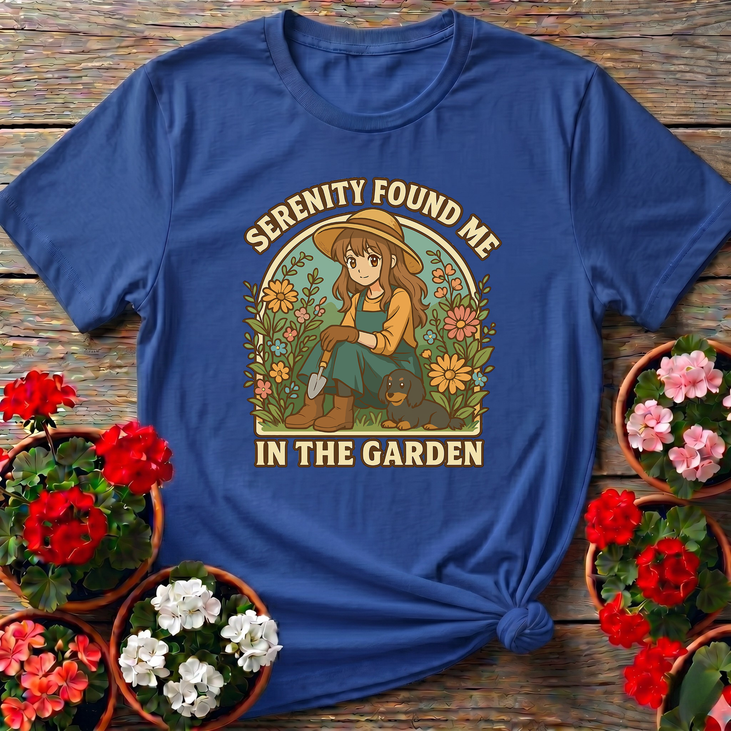Serenity Found Me in the Garden Anime Gardening Tee
