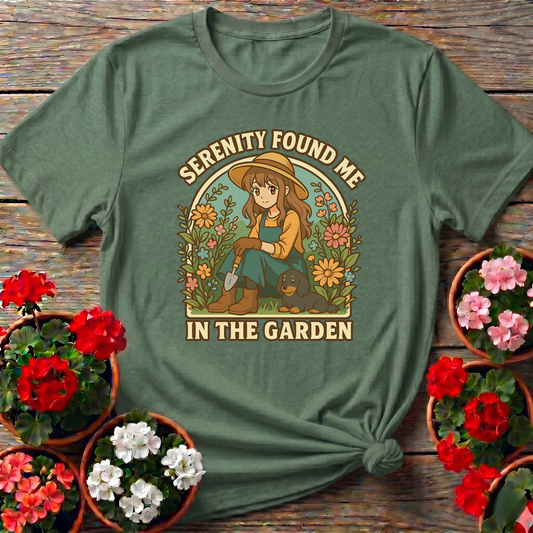 Serenity Found Me in the Garden Anime Gardening Tee