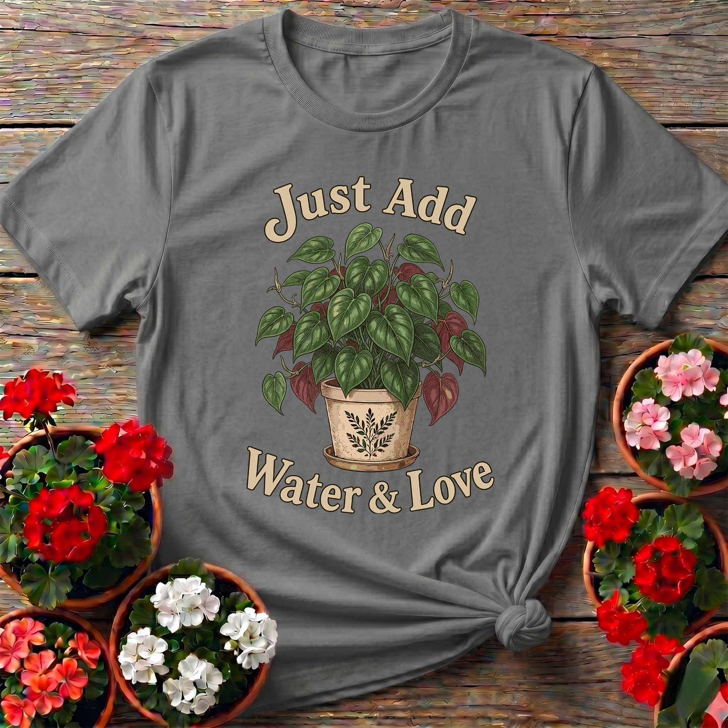 Just Add Water & Love Heartleaf Philodendron Plant Tee