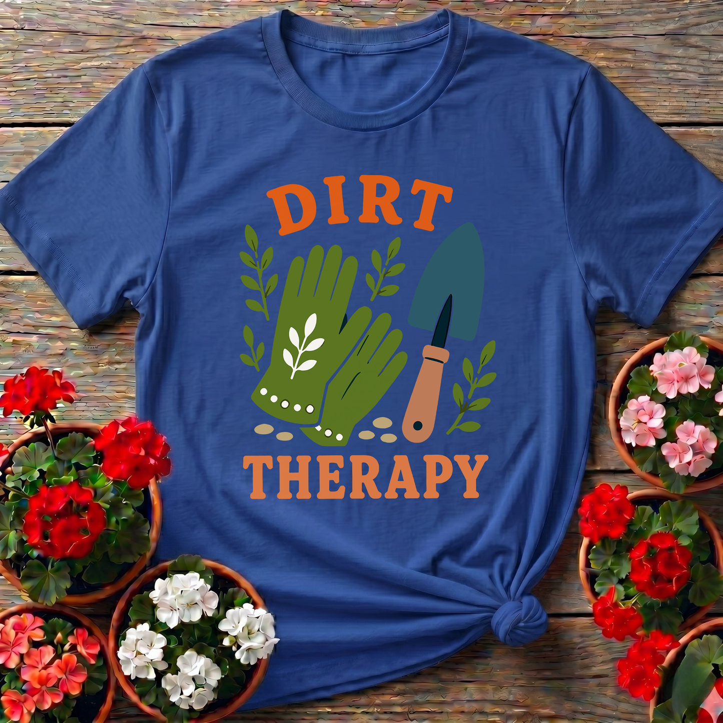 Dirt Therapy Gardening T-Shirt for Plant Lovers