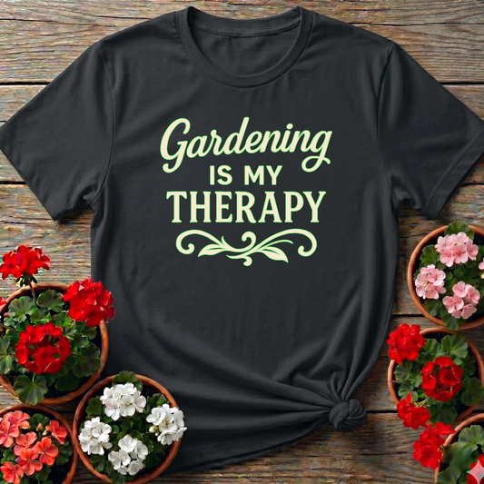 Gardening Is My Therapy T-Shirt for Plant Lovers