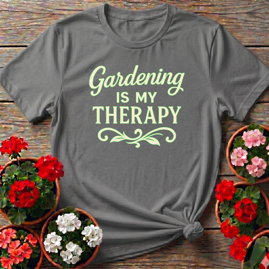 Gardening Is My Therapy T-Shirt for Plant Lovers