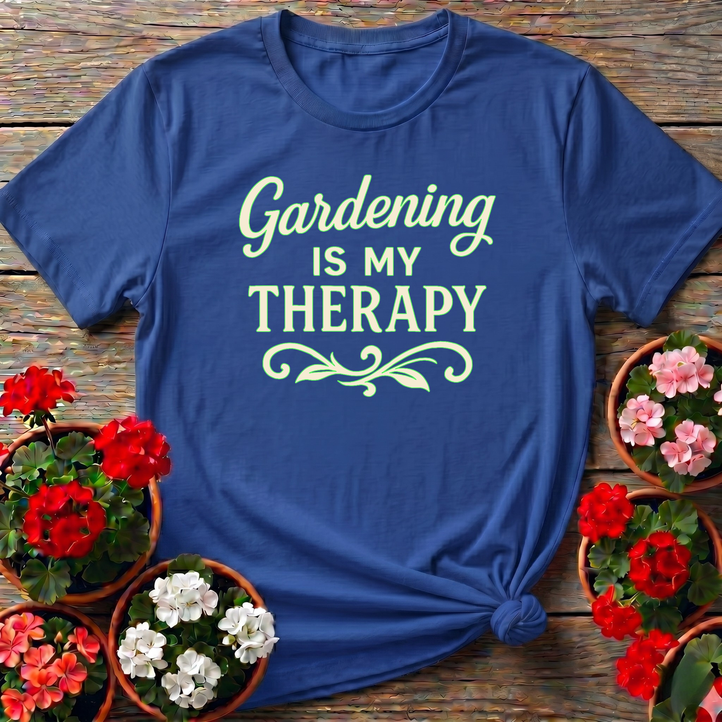 Gardening Is My Therapy T-Shirt for Plant Lovers