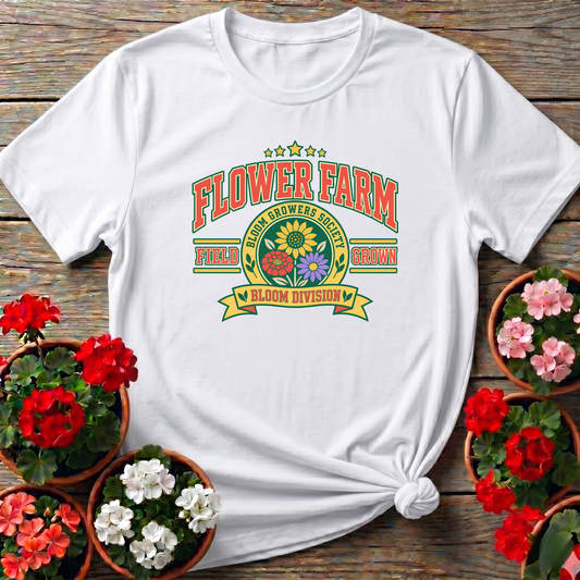 Flower Farm Bloom Growers Society Field Grown Tee
