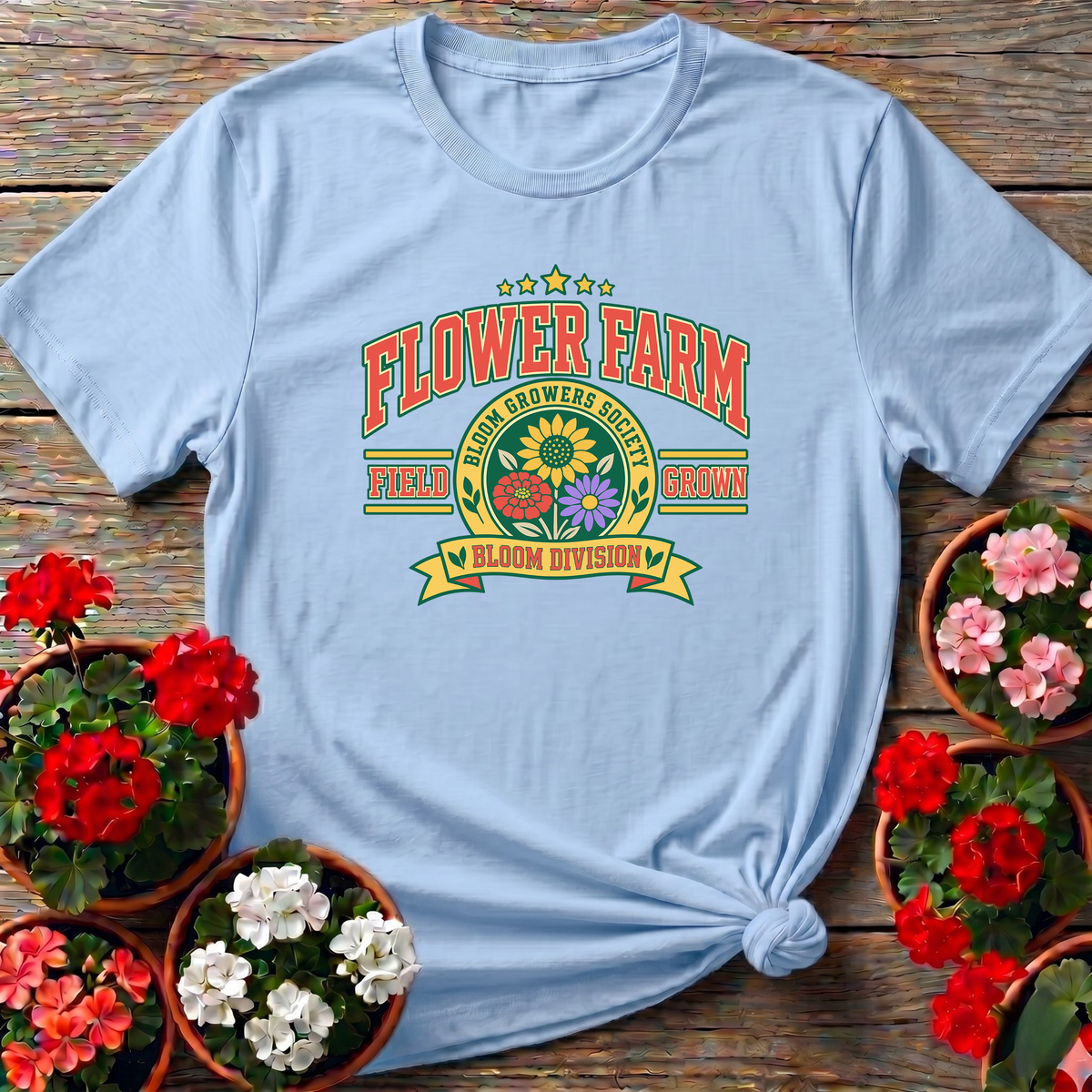 Flower Farm Bloom Growers Society Field Grown Tee