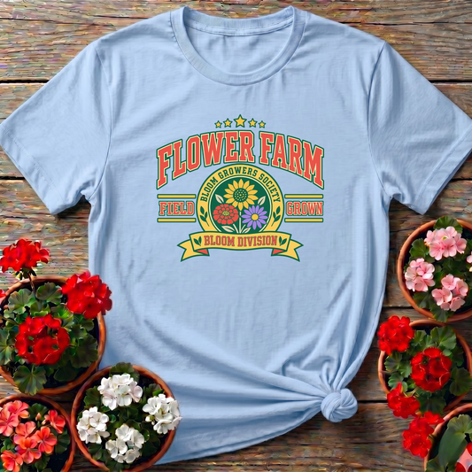 Flower Farm Bloom Growers Society Field Grown Tee