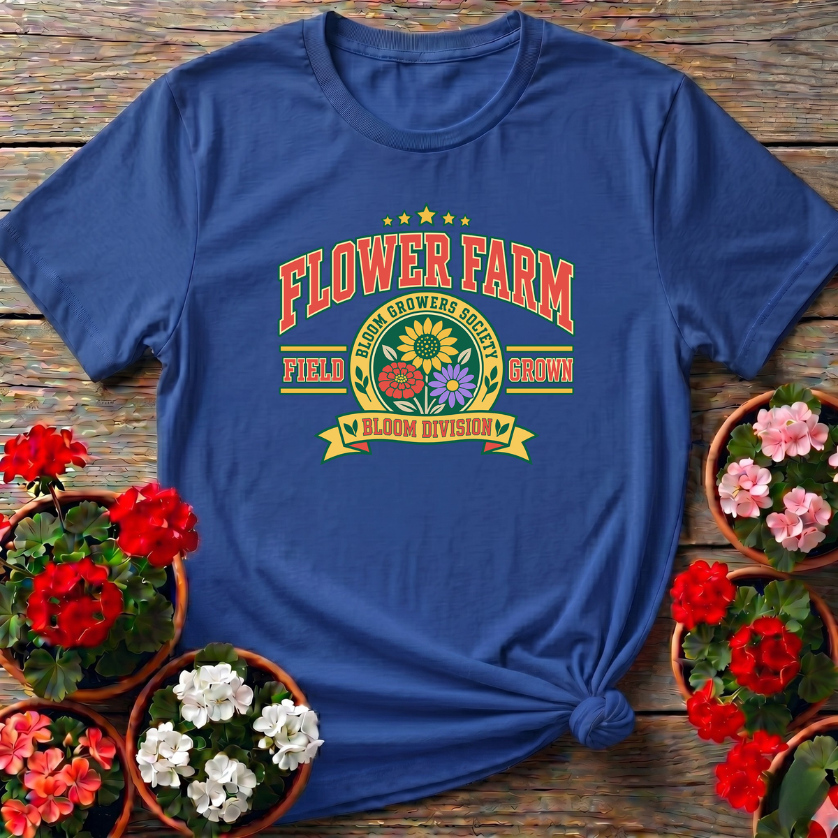 Flower Farm Bloom Growers Society Field Grown Tee