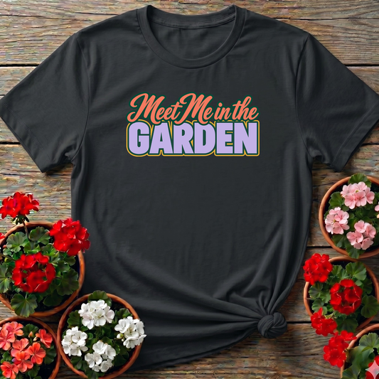 Meet Me in the Garden Retro Gardening T-Shirt