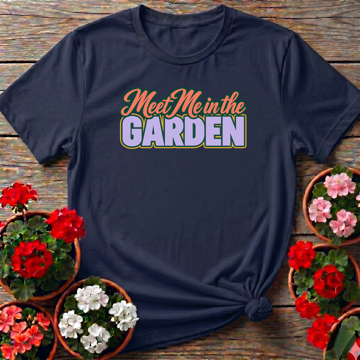 Meet Me in the Garden Retro Gardening T-Shirt