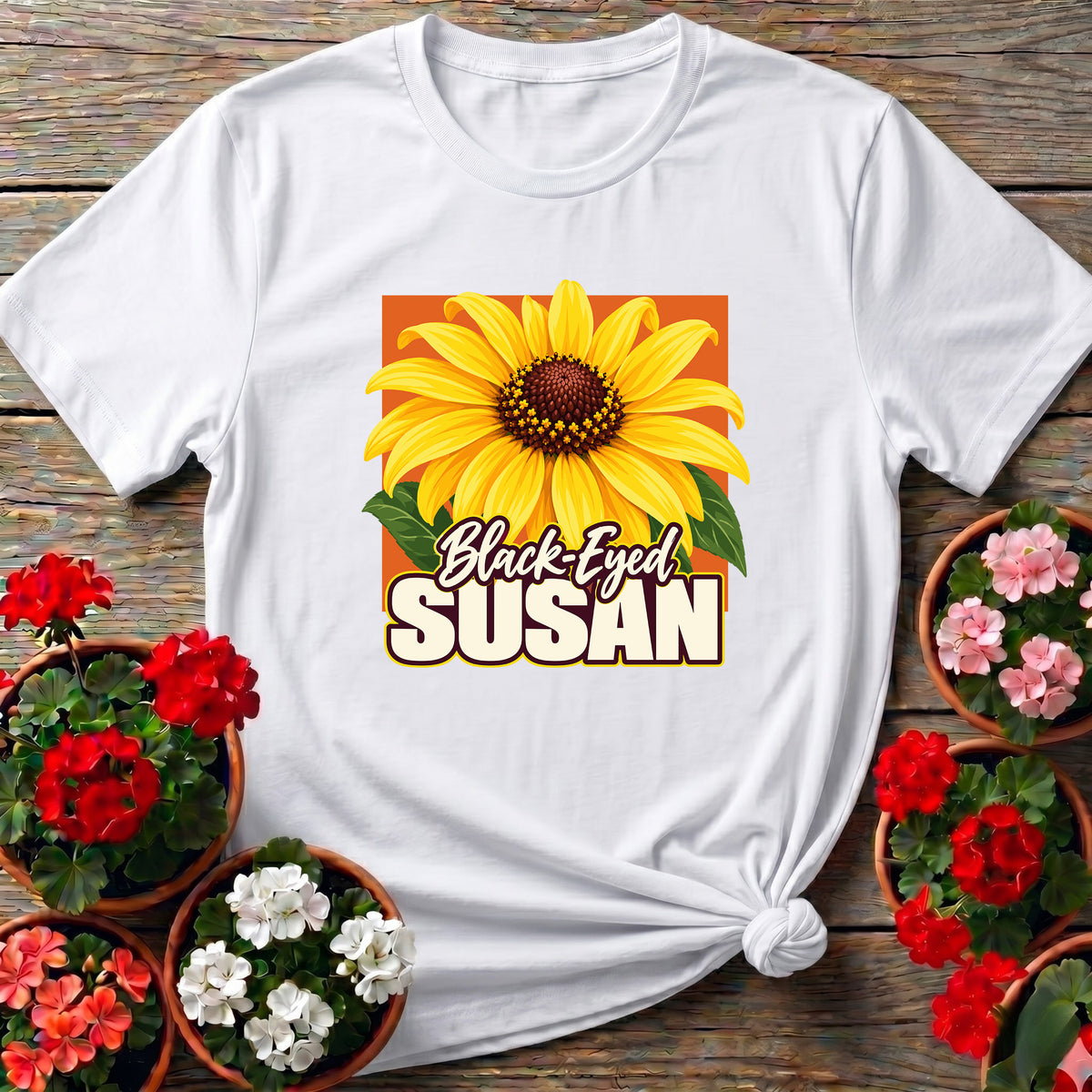 Black-Eyed Susan Flower Gardening Tee for Wildflower Lovers