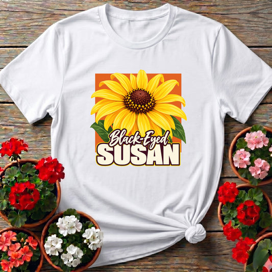 Black-Eyed Susan Flower Gardening Tee for Wildflower Lovers