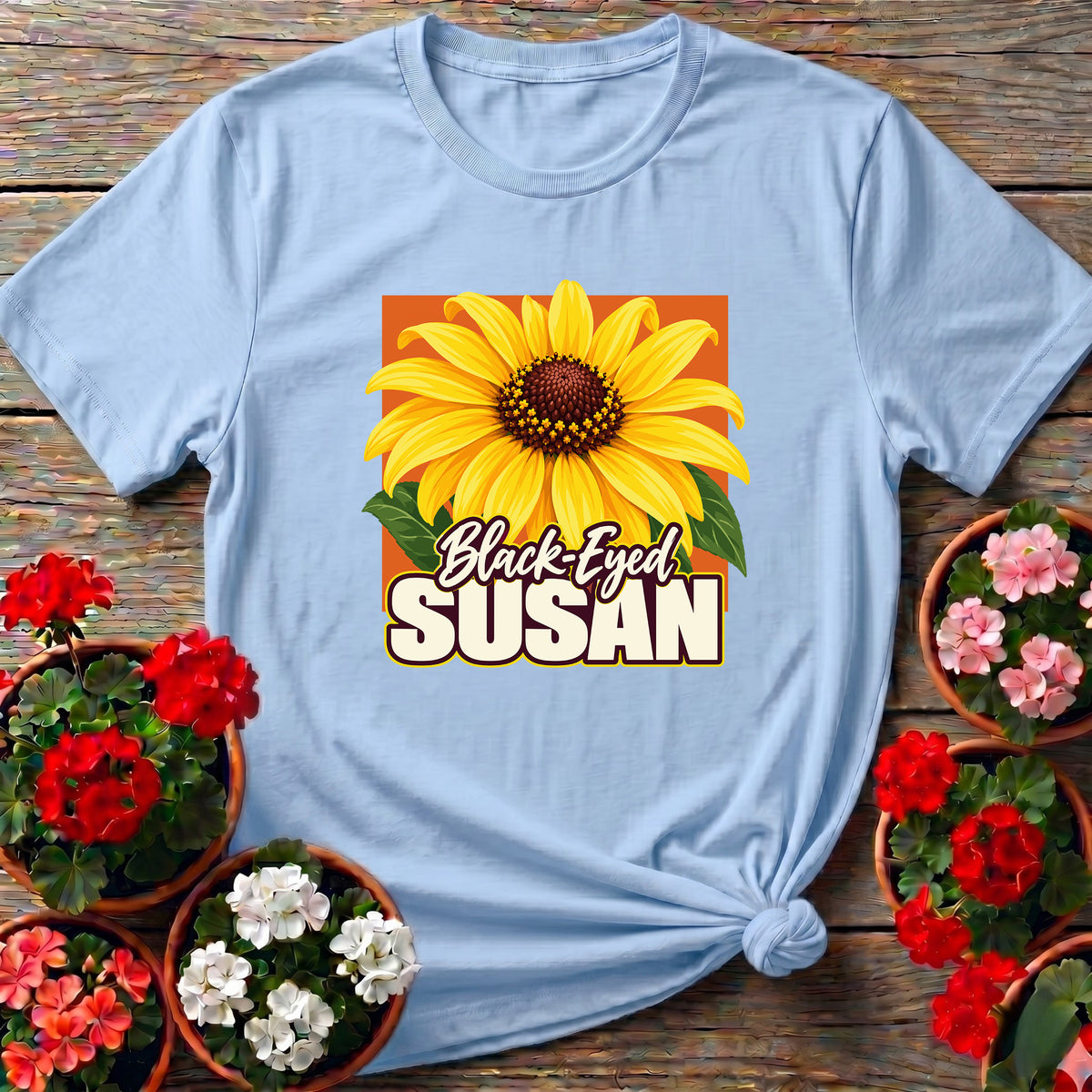 Black-Eyed Susan Flower Gardening Tee for Wildflower Lovers