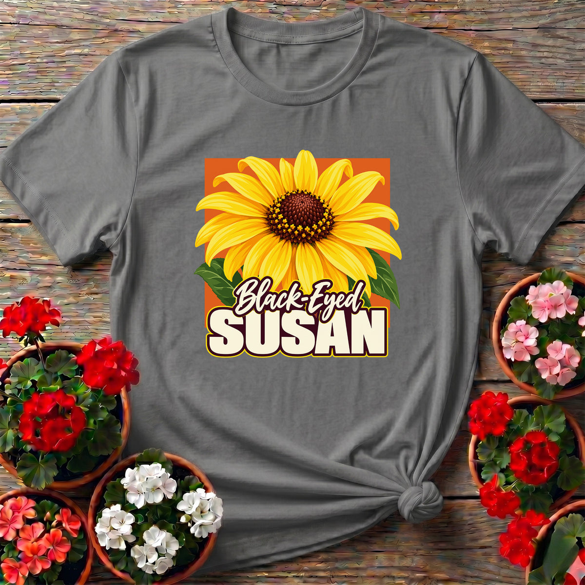 Black-Eyed Susan Flower Gardening Tee for Wildflower Lovers