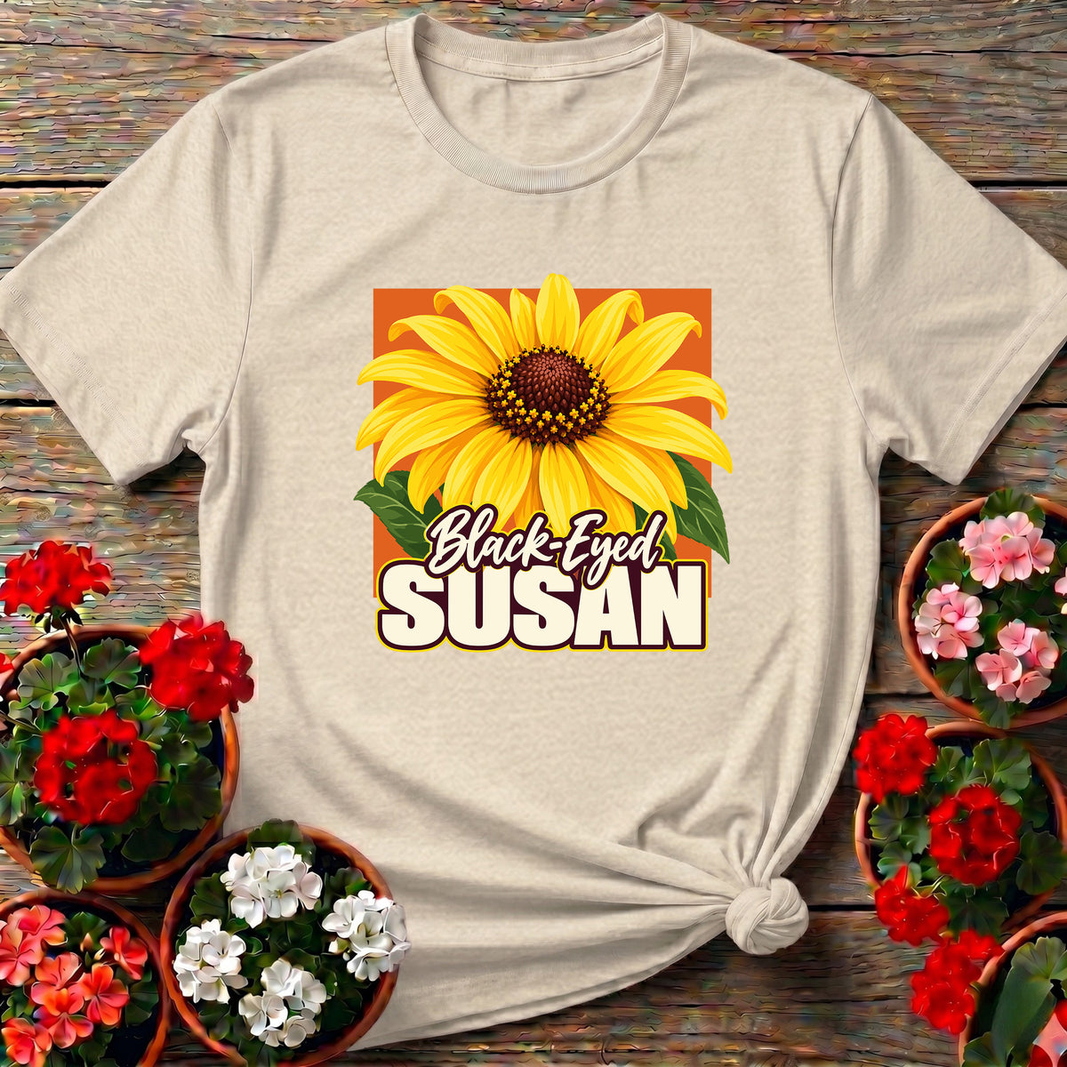 Black-Eyed Susan Flower Gardening Tee for Wildflower Lovers