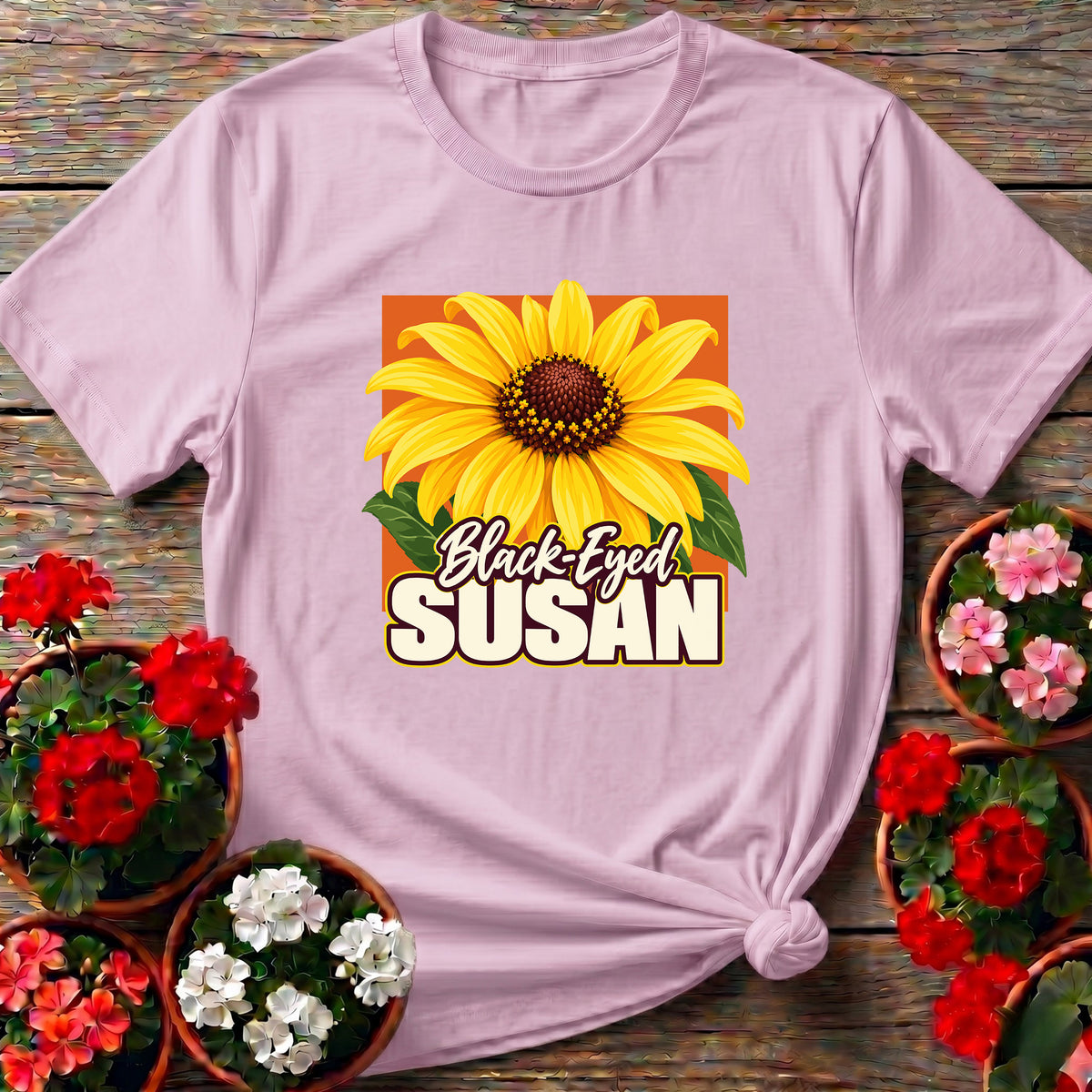 Black-Eyed Susan Flower Gardening Tee for Wildflower Lovers