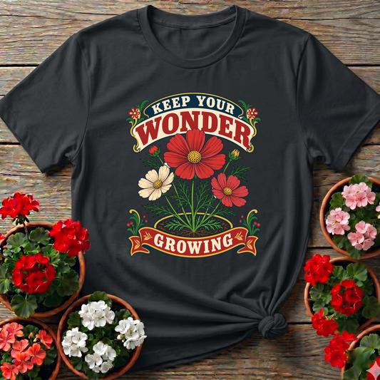 Keep Your Wonder Growing Floral Gardening T-Shirt