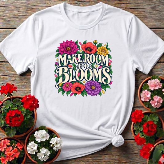 Make Room for Blooms Floral Gardening Tee