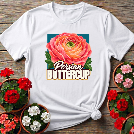 Persian Buttercup Ranunculus Flower Gardening Tee