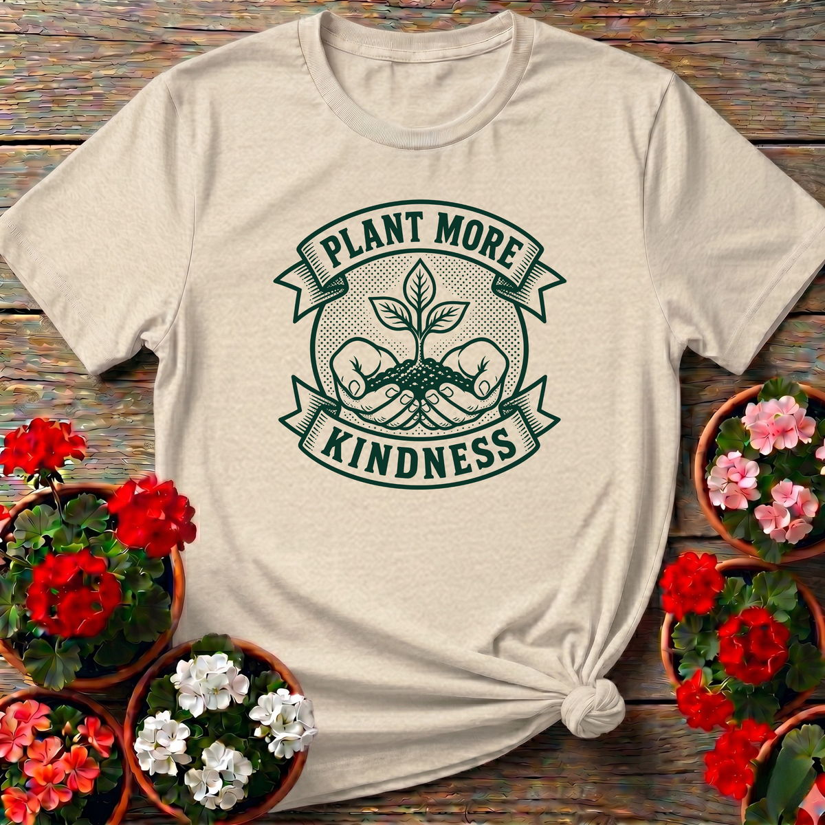 Plant More Kindness Gardening T-Shirt for Garden Lovers