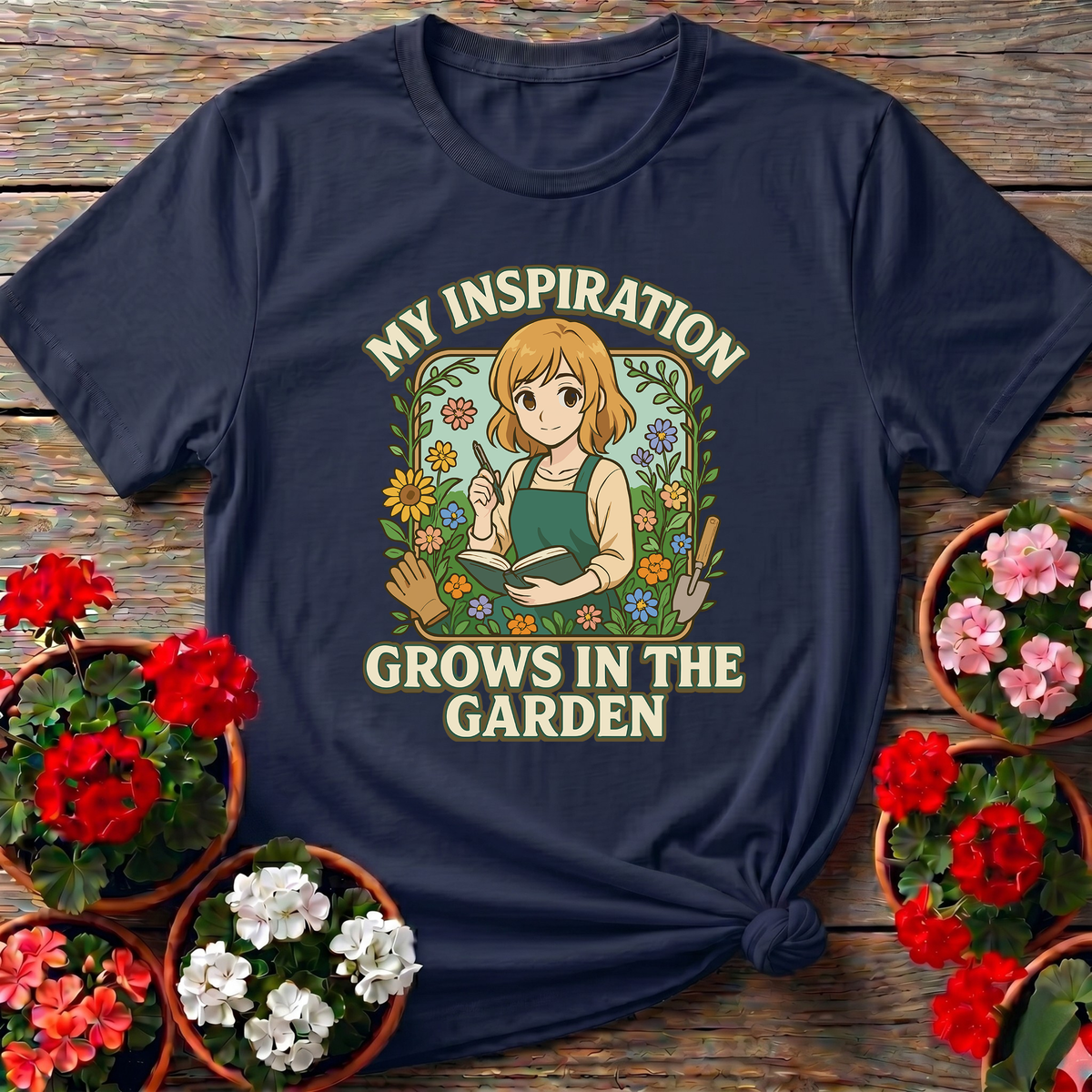 My Inspiration Grows In The Garden Gardening Tee