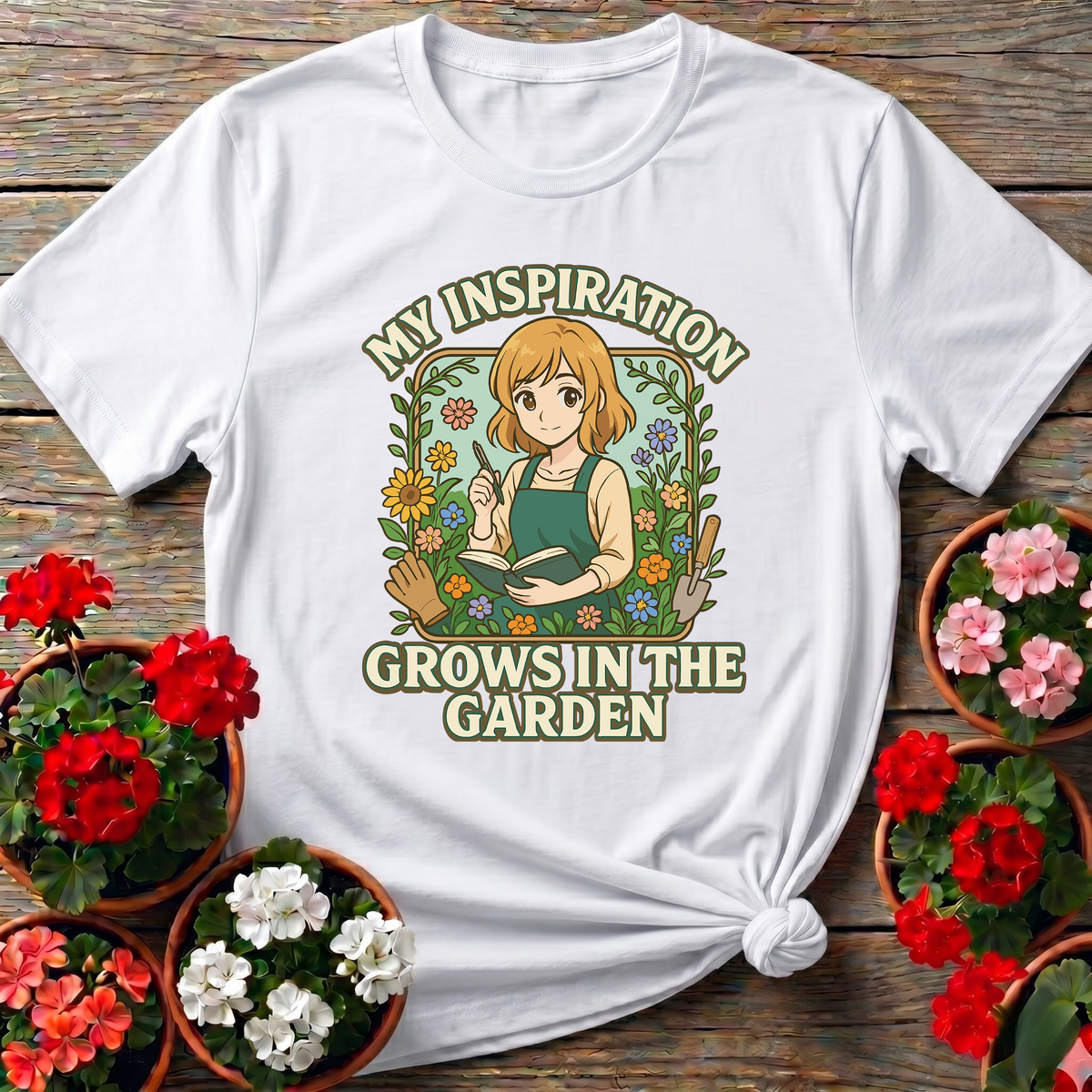 My Inspiration Grows In The Garden Gardening Tee