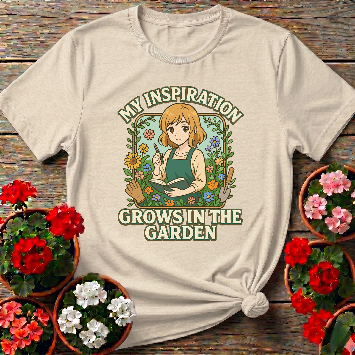 My Inspiration Grows In The Garden Gardening Tee