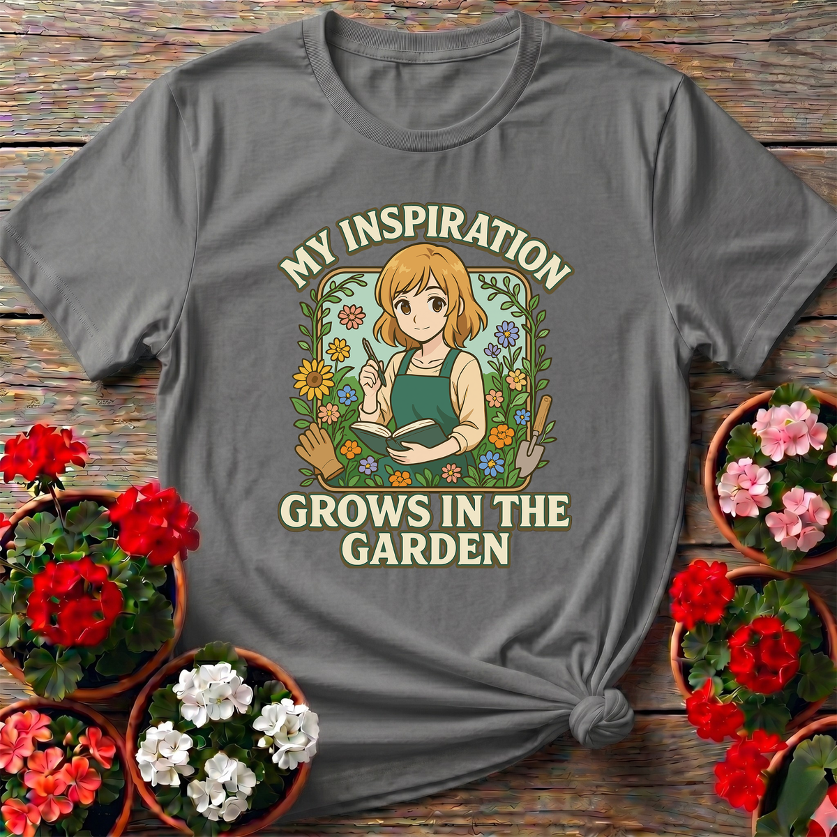 My Inspiration Grows In The Garden Gardening Tee