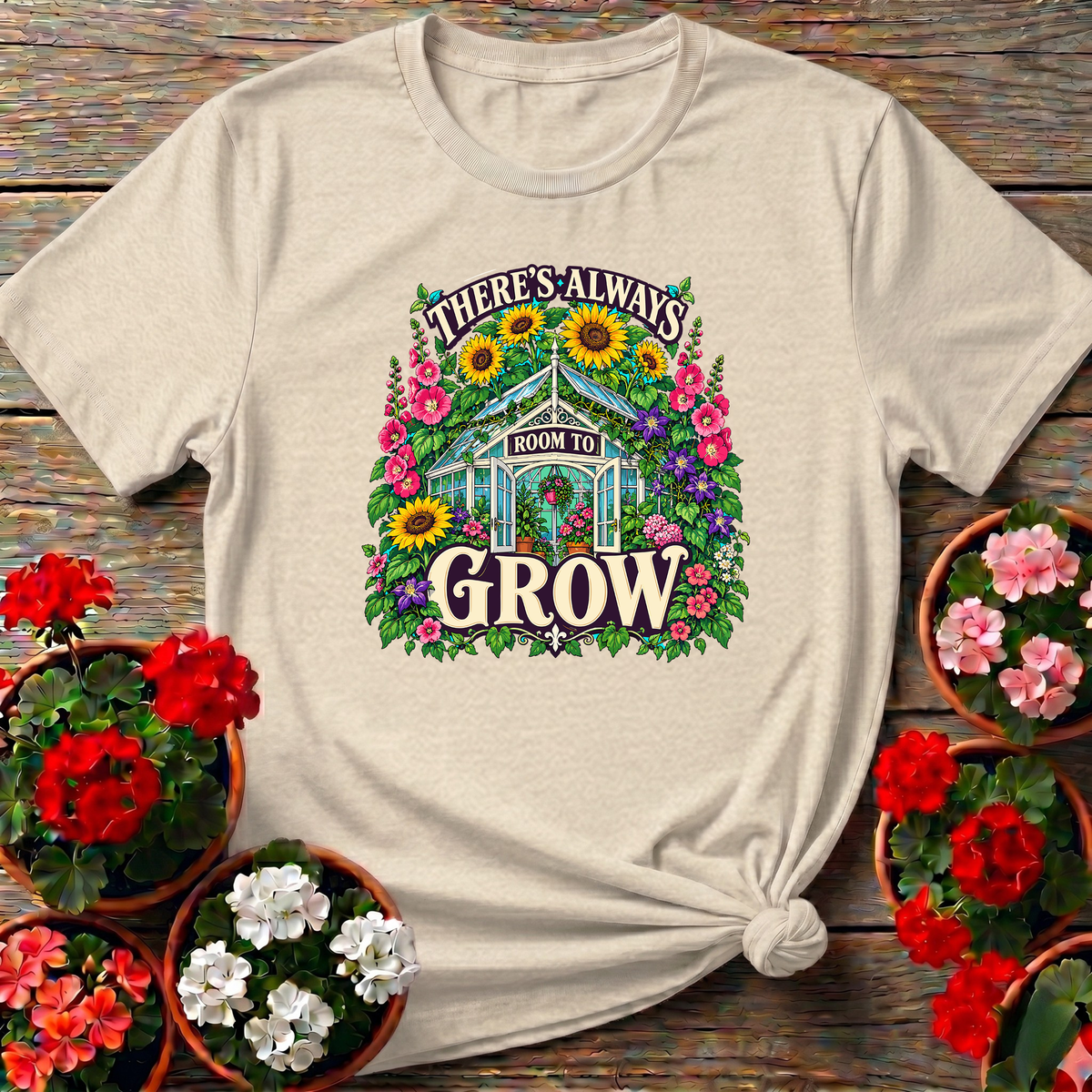 There's Always Room To Grow Greenhouse Gardening T-Shirt